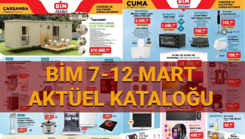 BİM Aktüel Kataloğu Açıklandı: 11-12 Mart'ta Neler Var?