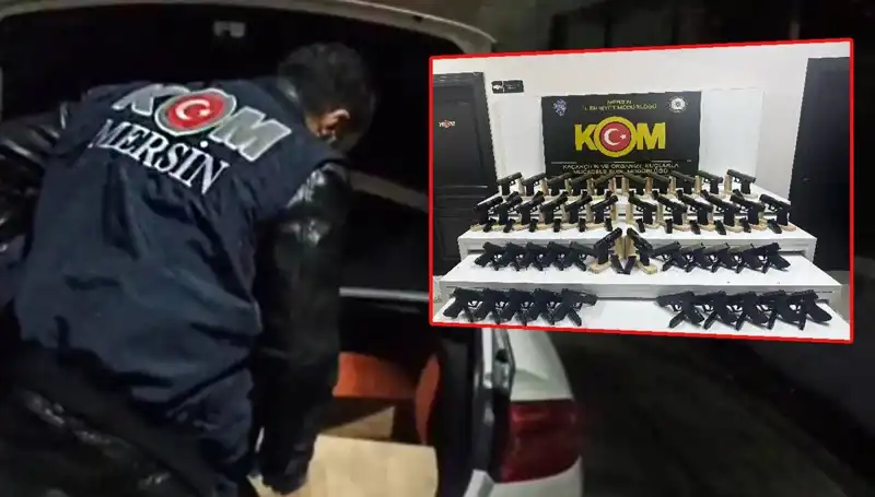 Mersin'de Aranan Silah Deposuna Gizli Operasyon: Otomobil Kılıfında Açığa Çıktı