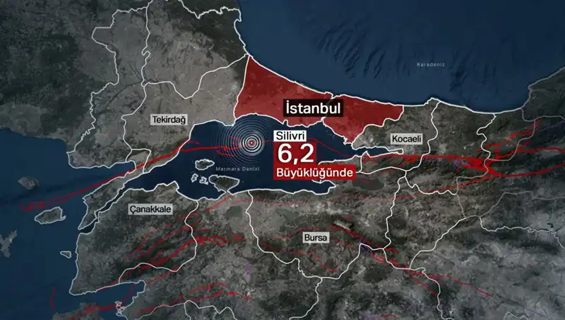 İstanbul'da 6,2 Büyüklüğünde Deprem: Kent Beşik Gibi Sallandı