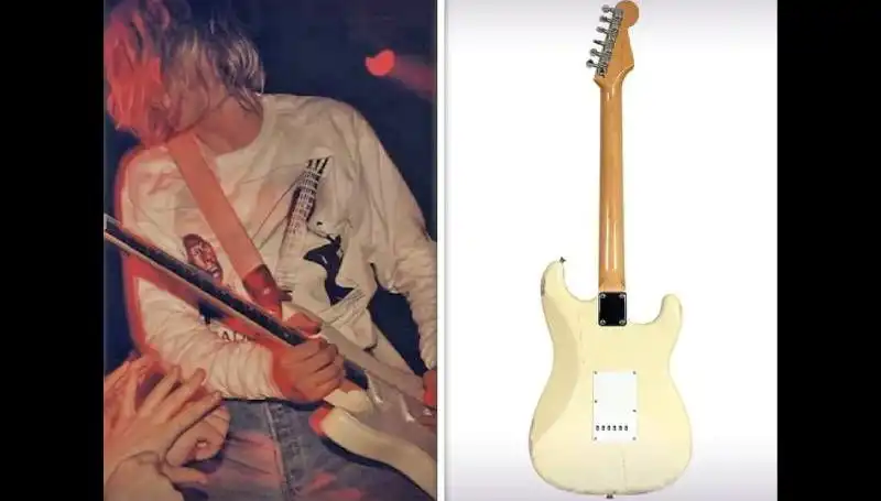 Kurt Cobain’in Efsanevi Gitarı Açık Artırmada Rekor Fiyata Satıldı