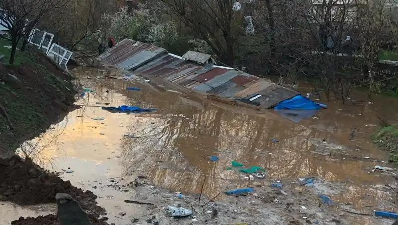 Bingöl'de Şiddetli Yağışlar Ahırları Sular Altında Bıraktı: Ciddi Hasar Tespit Edildi